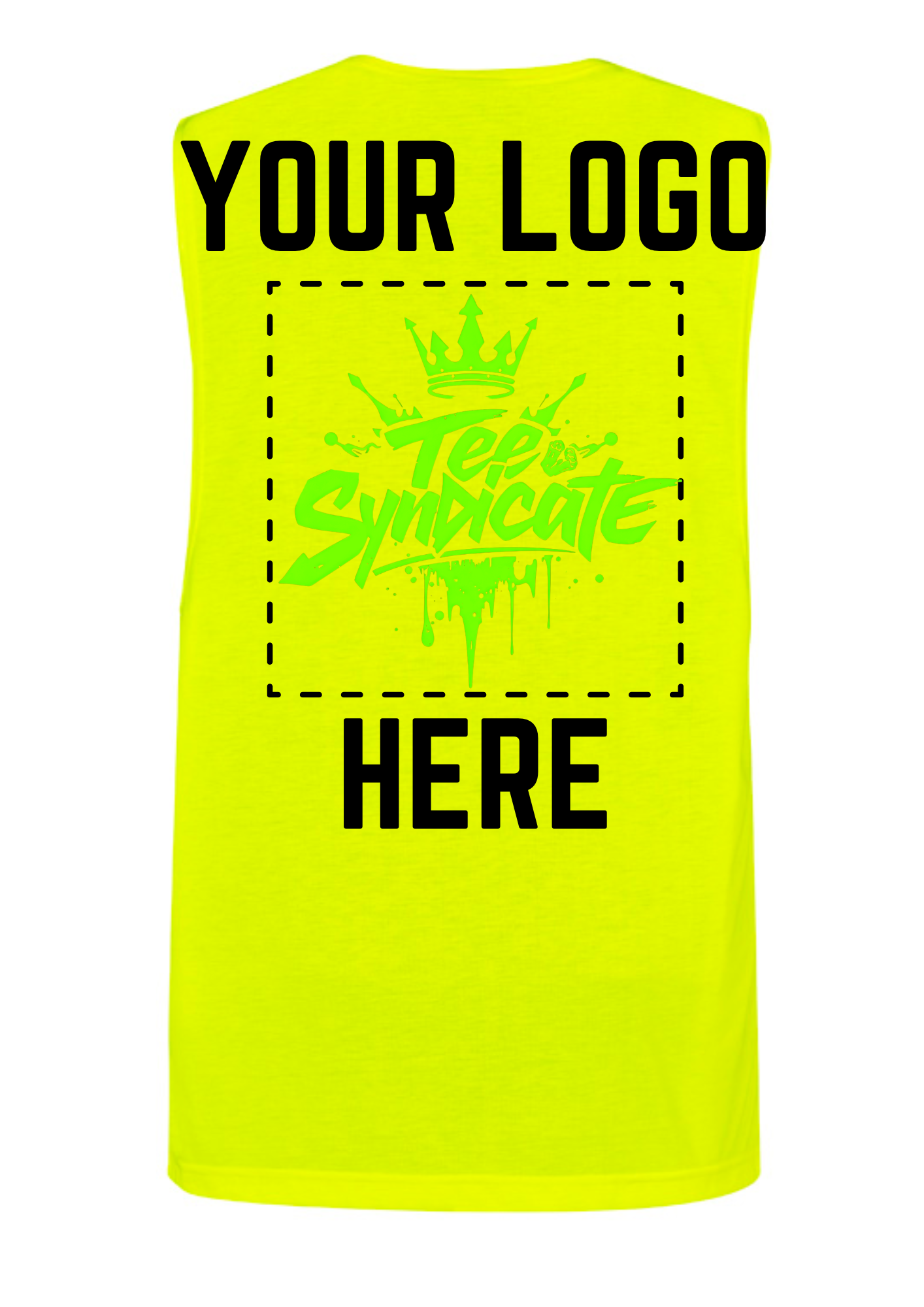 Men's Hi-Vis Sleeveless Tee - SYZMIK