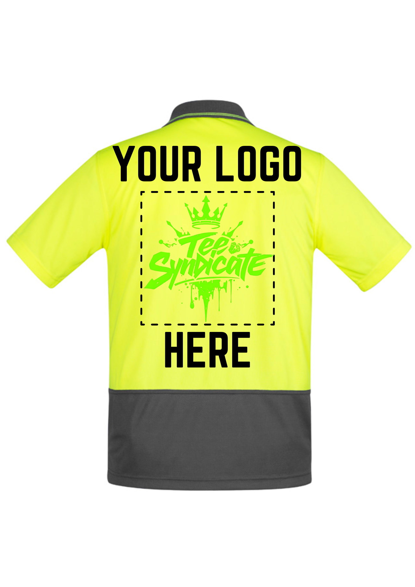 Men's Hi-Vis Comfort Back Polo - SYZMIK