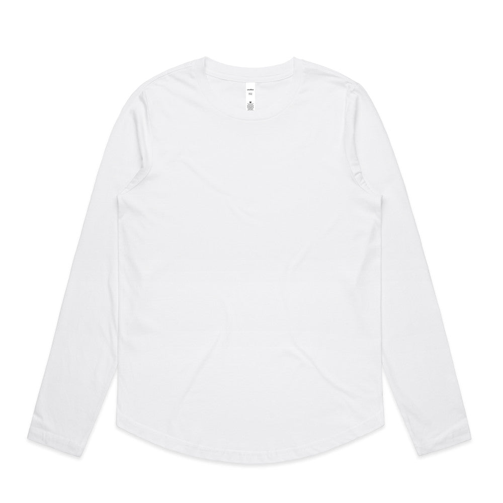 Women's Maple Curve Long Sleeve Tee 4021 - AS Colour