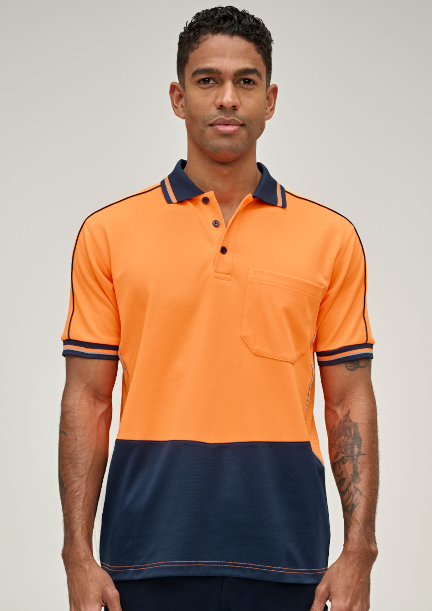 Hi-Vis Sustainable Cool-Breeze Safety Polo - All Industrial Wear