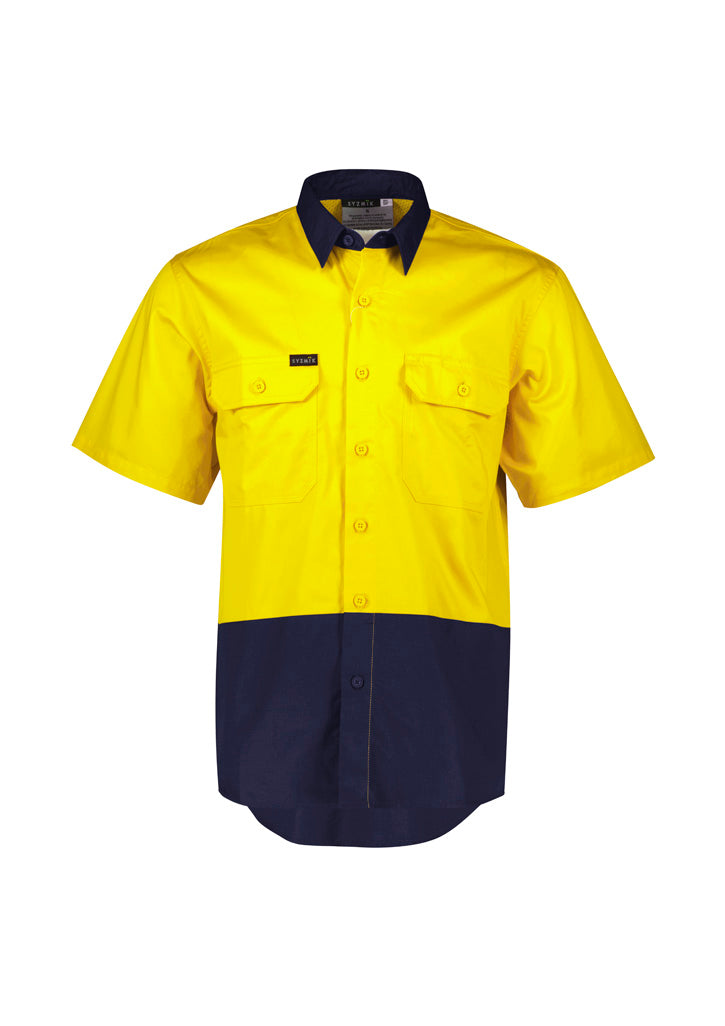 Men's Hi-Vis Short Sleeve Shirt - SYZMIK