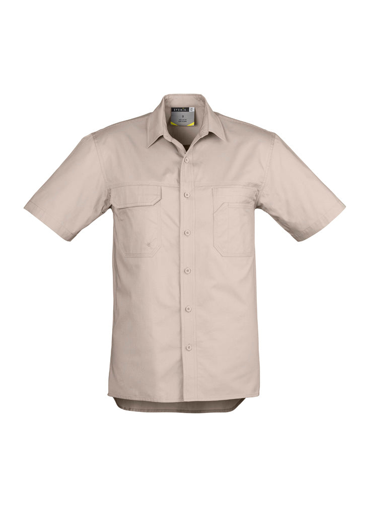 Mens Lightweight Tradie Short Sleeve Shirt - SYZMIK