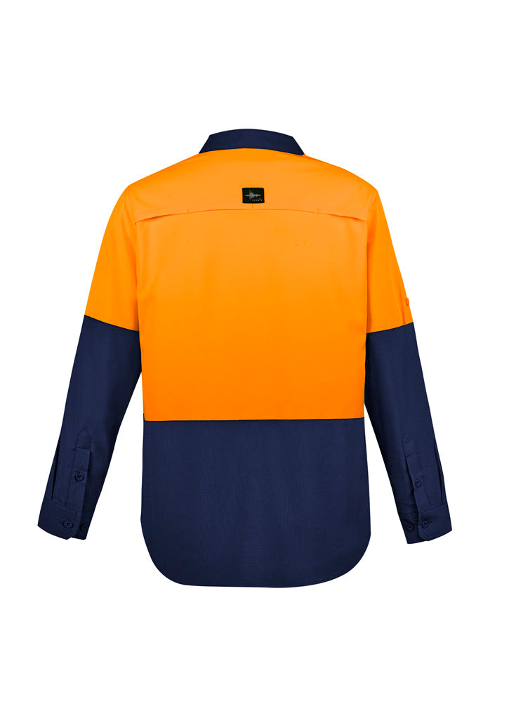 Men's Hi-Vis Outdoor Long Sleeve Shirt - SYZMIK