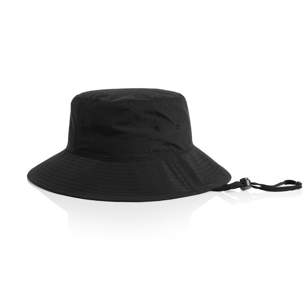 Nylon Wide-Brim Bucket Hat - AS Colour