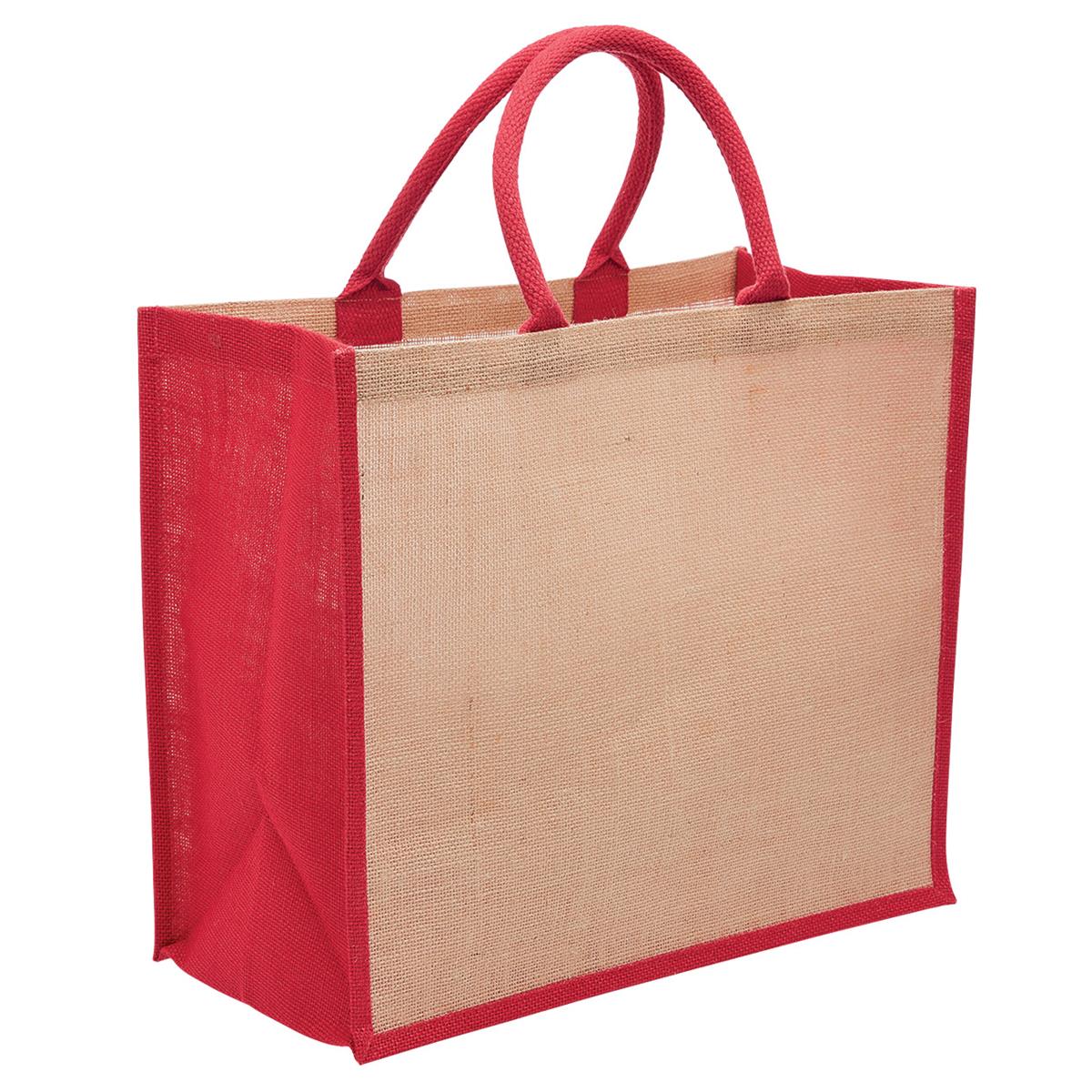 Eco Jute Tote with wide gusset - LEGEND LIFE
