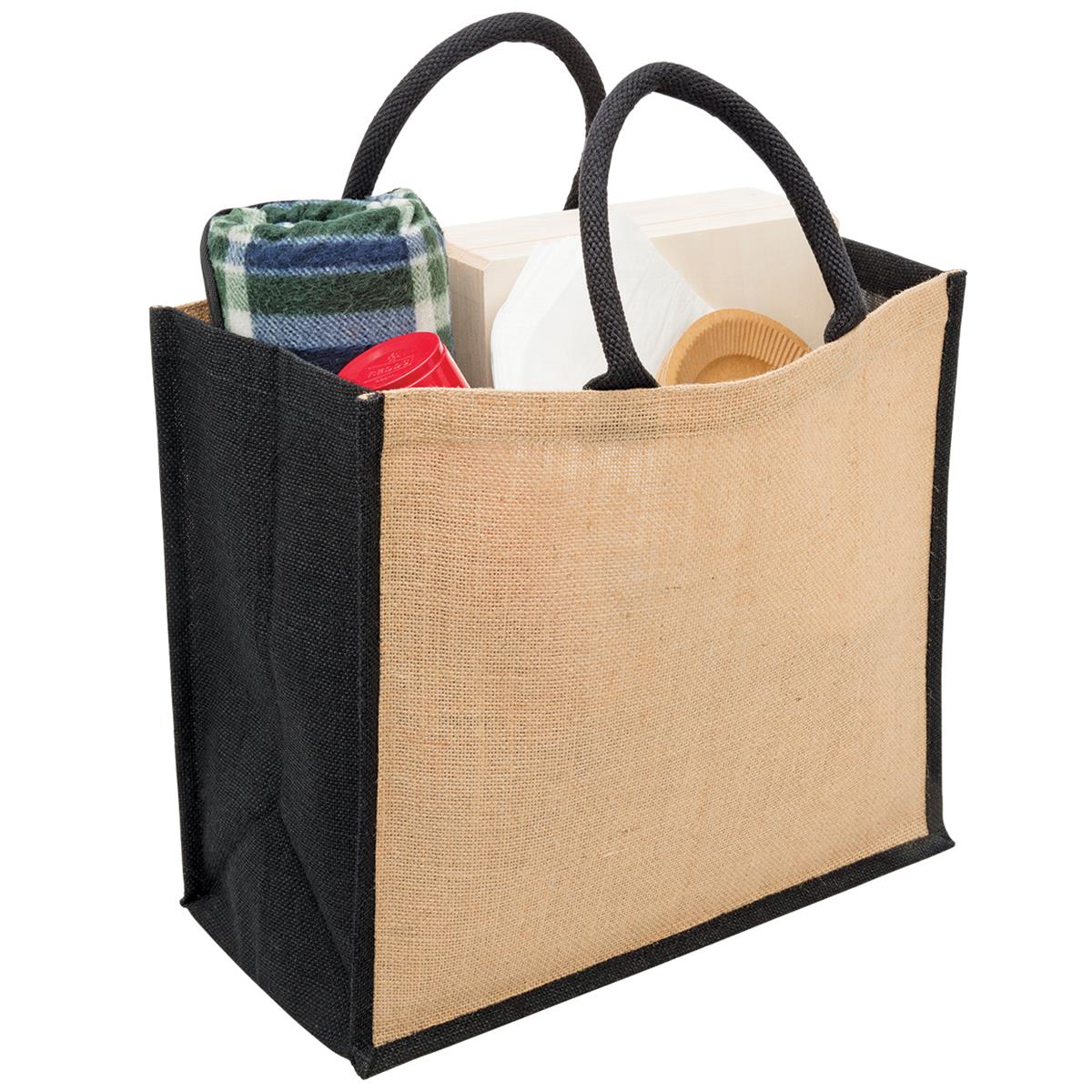 Eco Jute Tote with wide gusset - LEGEND LIFE