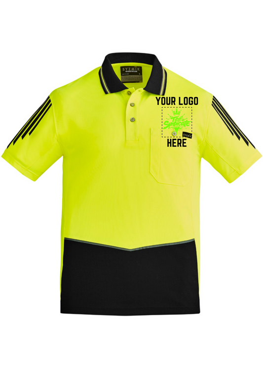 Men's Hi-Vis Flux Polo - SYZMIK