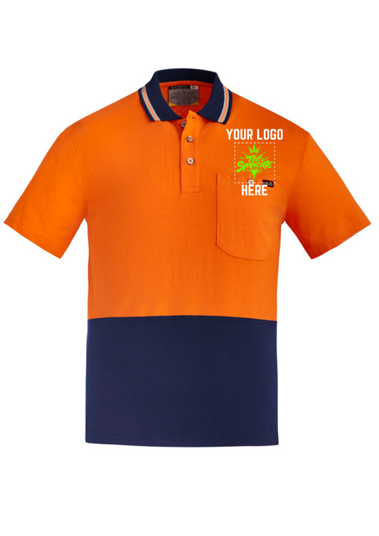 Men's Hi-Vis Cotton Polo - SYZMIK