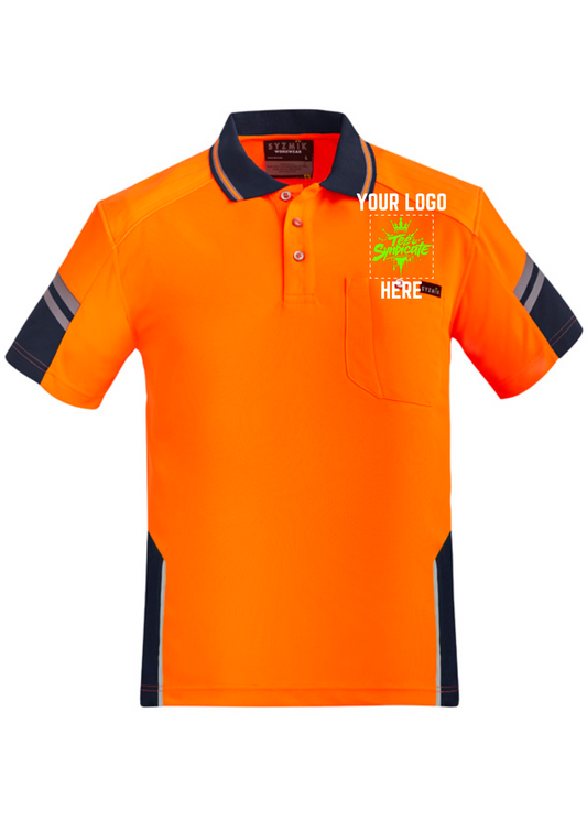Men's Reinforced Hi-Vis Squad Polo - SYZMIK