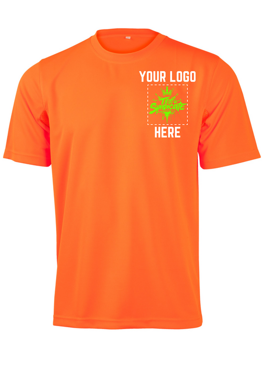 Hi-Vis Mini Waffle Safety Tee - Unisex - All Industrial Wear