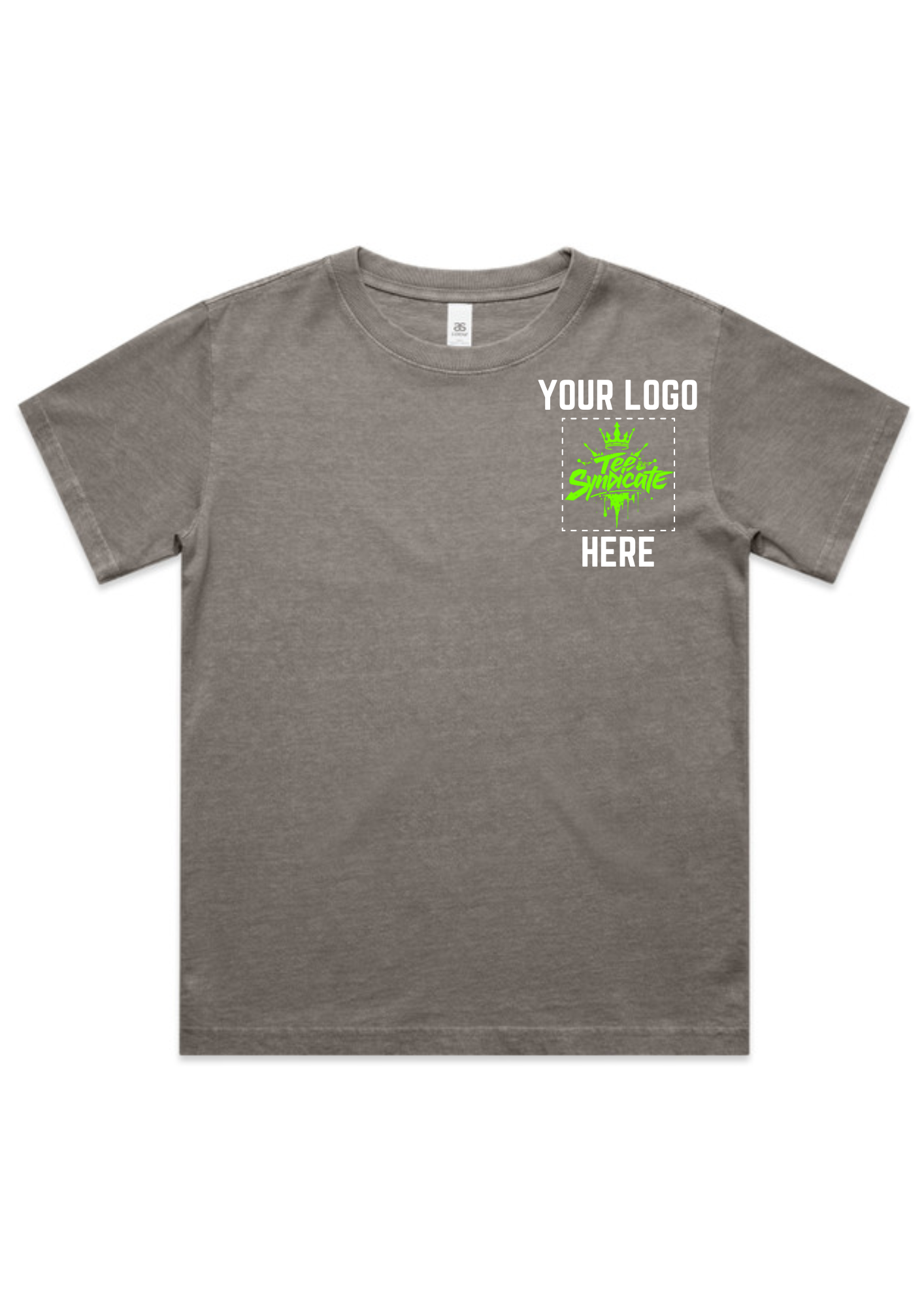Kids Heavy Faded Tee - AS Colour