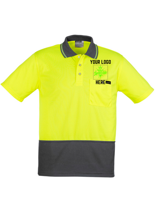 Men's Hi-Vis Comfort Back Polo - SYZMIK