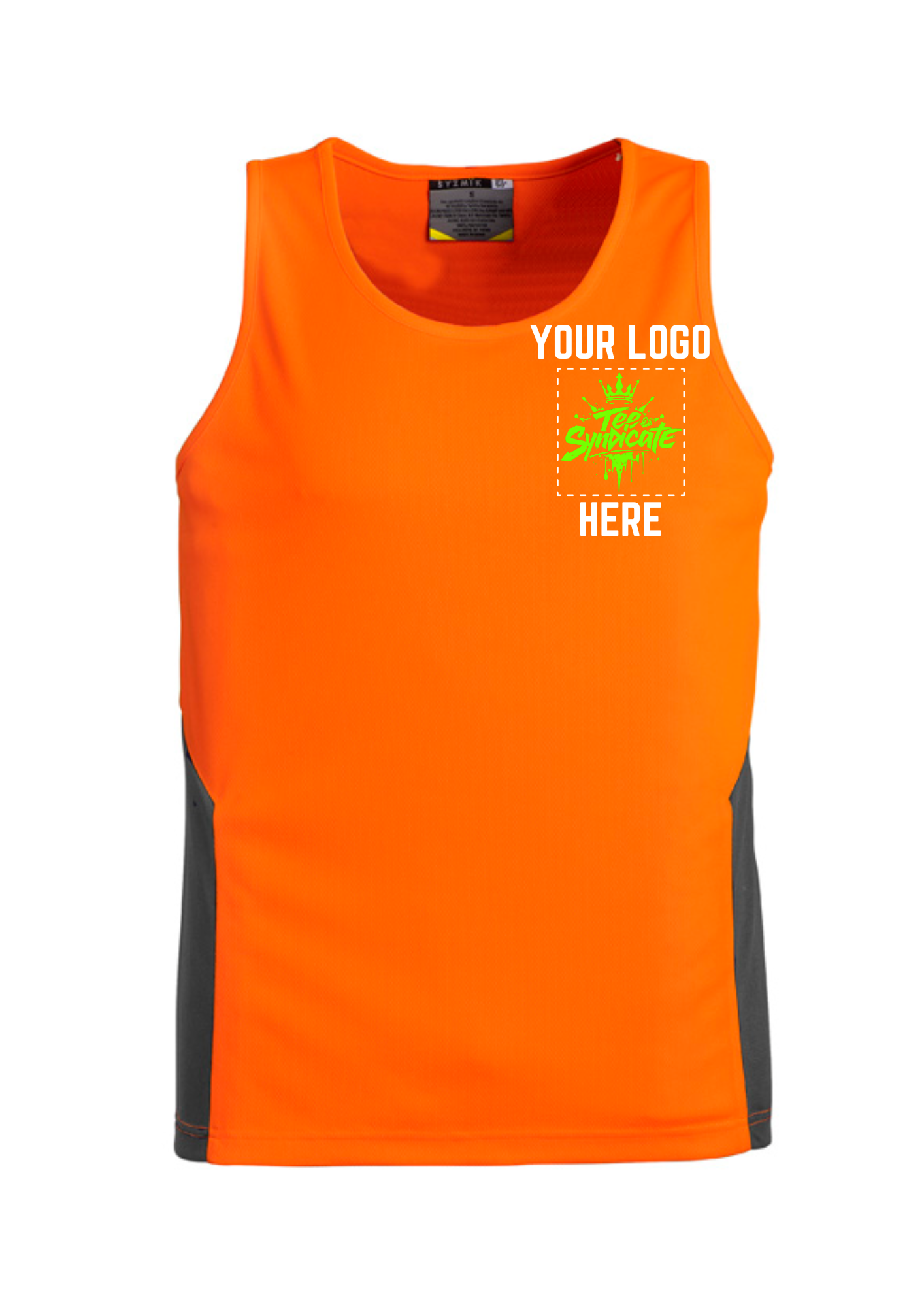 Unisex Hi-Vis Squad Singlet - SYZMIK