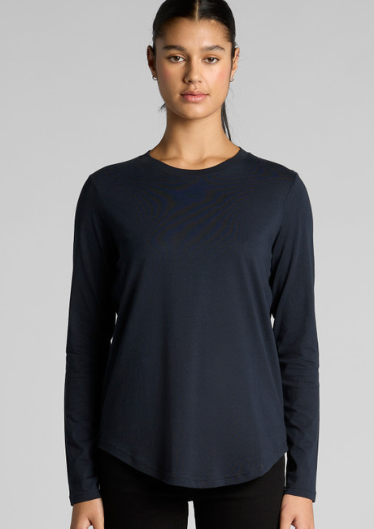 Women's Maple Curve Long Sleeve Tee - AS Colour