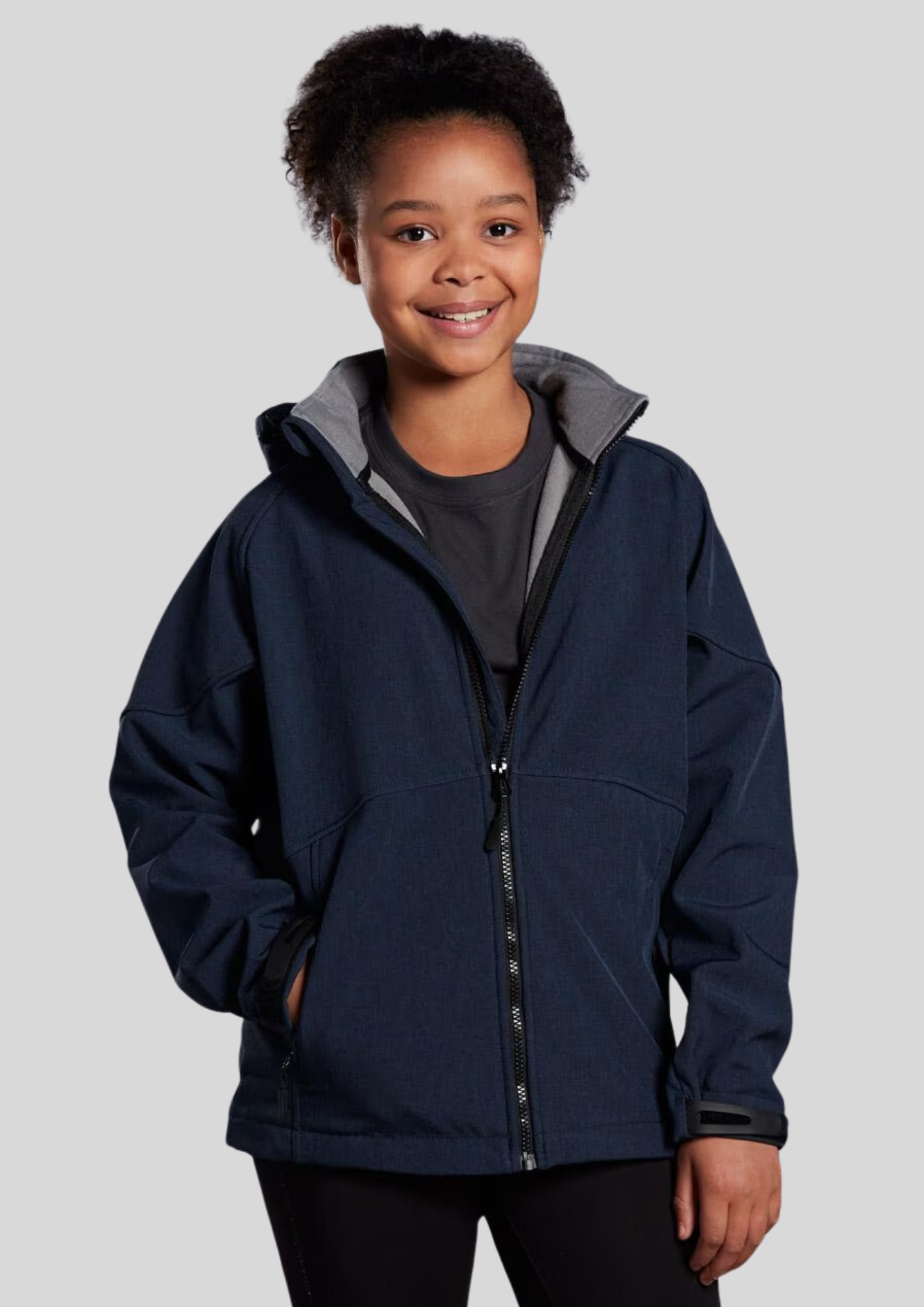 Kids Aspen Softshell Hood Jacket - Winning Spirit