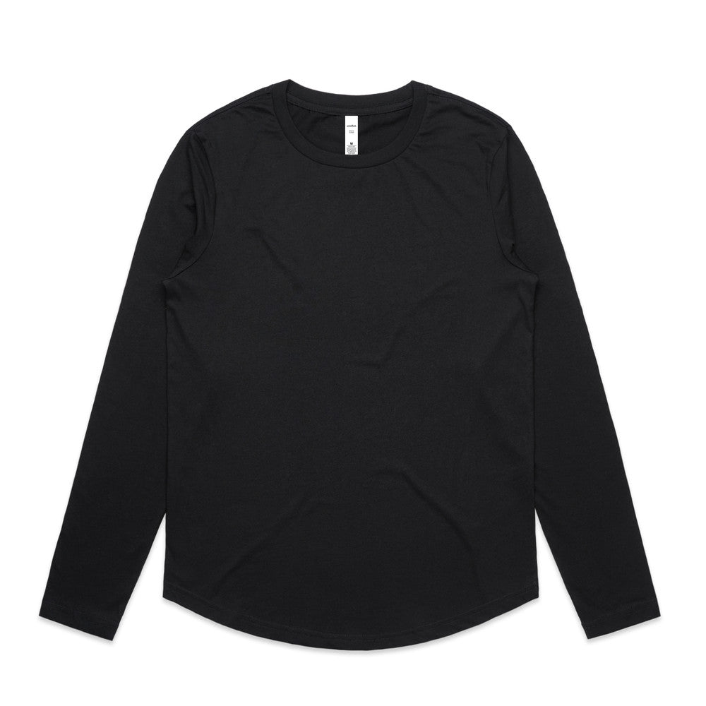 Women's Maple Curve Long Sleeve Tee 4021 - AS Colour