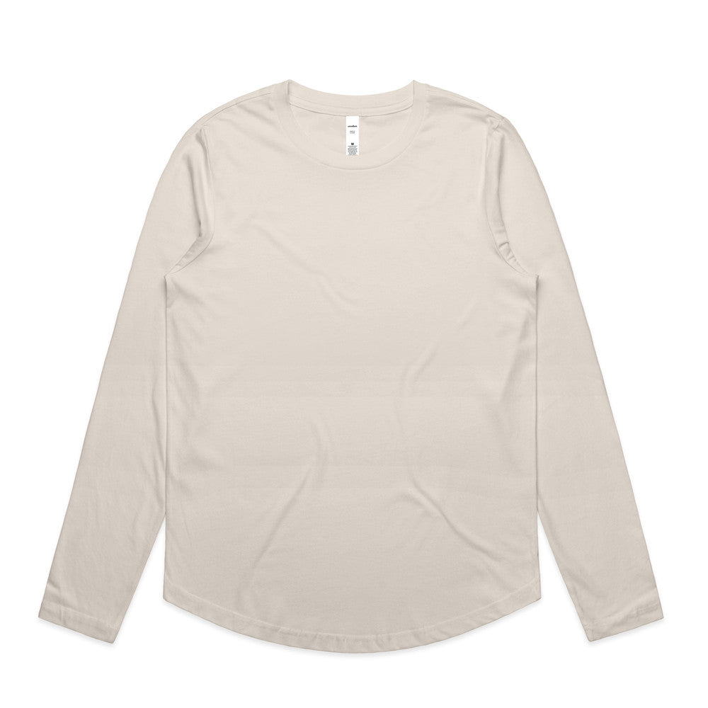 Women's Maple Curve Long Sleeve Tee - AS Colour