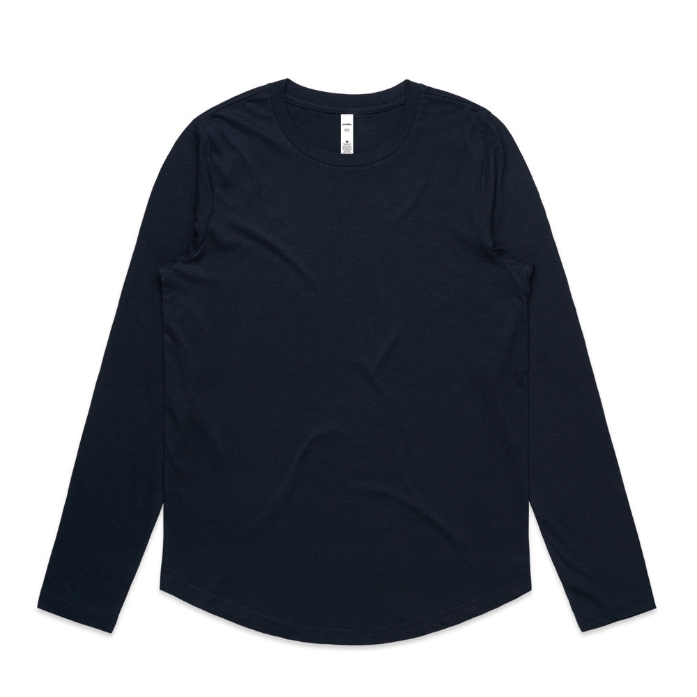 Women's Maple Curve Long Sleeve Tee 4021 - AS Colour