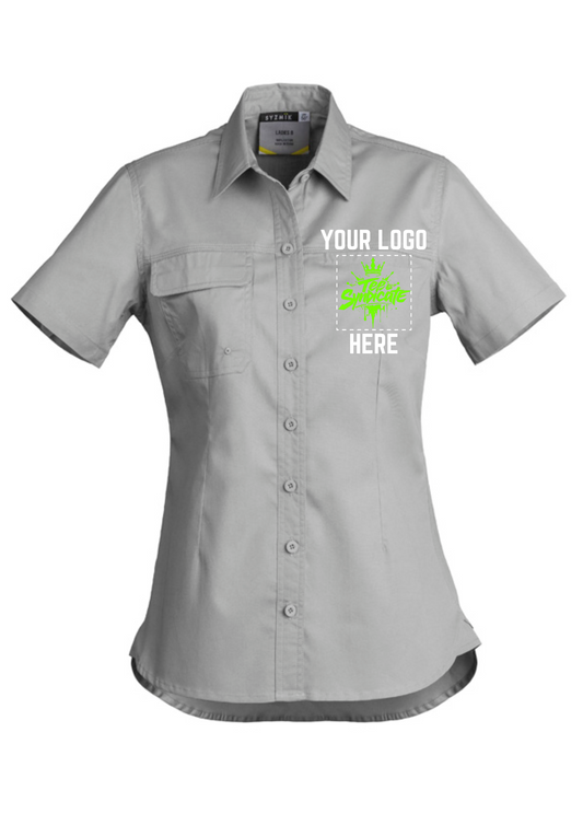 Womens Lightweight Tradie Short Sleeve Shirt - SYZMIK