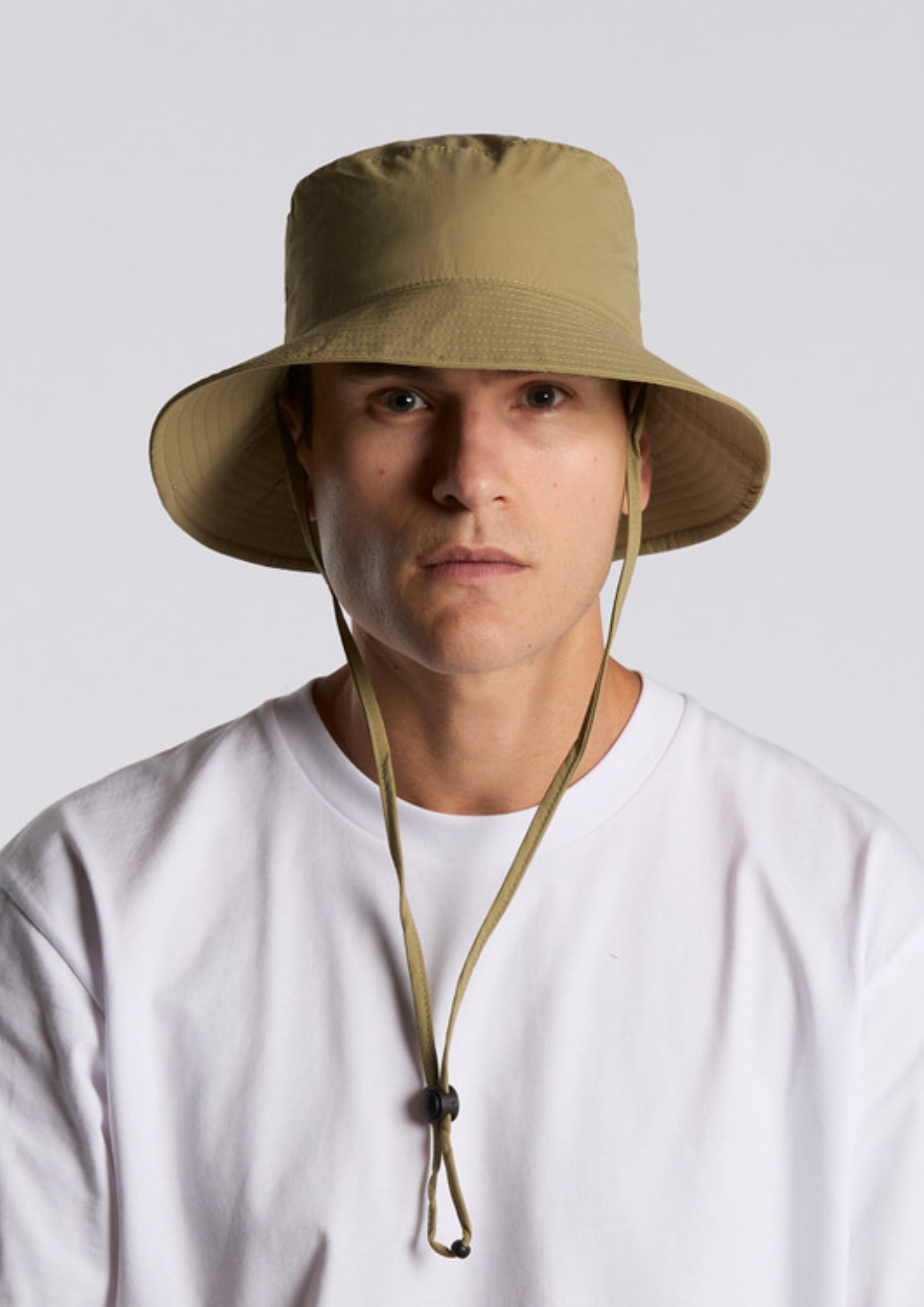 Nylon Wide-Brim Bucket Hat - AS Colour