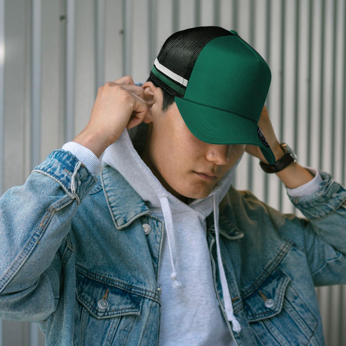 Striped Trucker - LEGEND LIFE