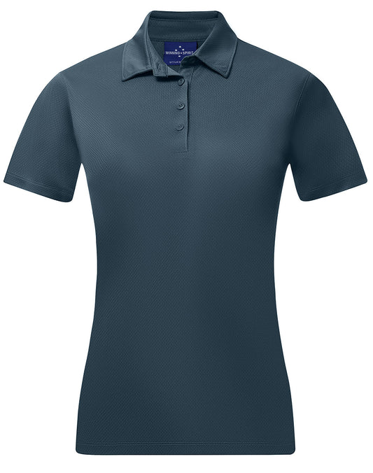 Ladies Sustainable Jacquard Knit Polo - Winning Spirit