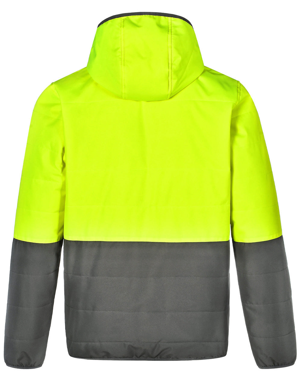 Hi Vis Modern Hooded Puffer Jacket - All Industrial Wear
