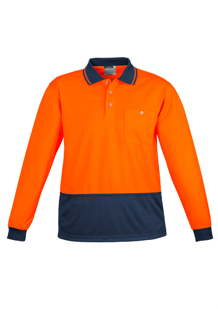 Unisex Hi-Vis Basic Long Sleeve Polo - SYZMIK