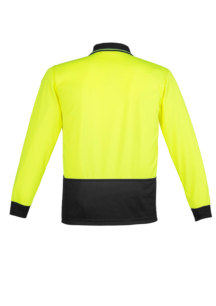 Unisex Hi-Vis Basic Long Sleeve Polo - SYZMIK
