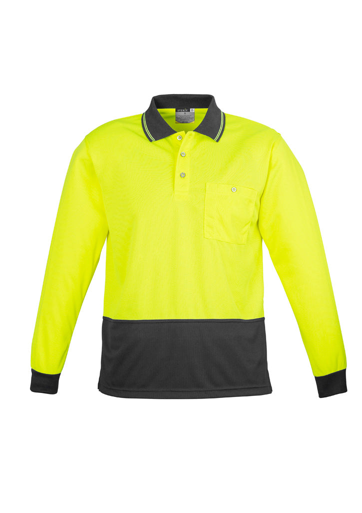 Unisex Hi-Vis Basic Long Sleeve Polo - SYZMIK