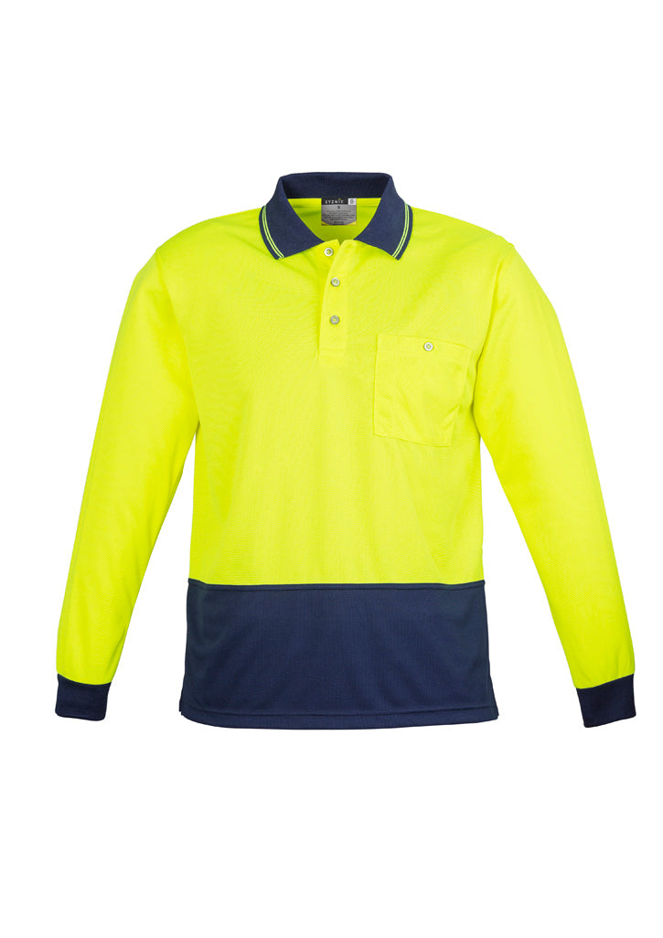 Unisex Hi-Vis Basic Long Sleeve Polo - SYZMIK