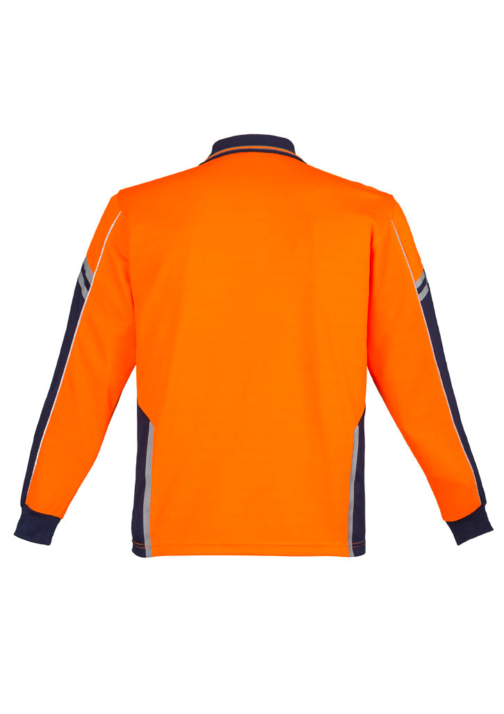 Men's Hi-Vis Squad Long Sleeve Polo - SYZMIK