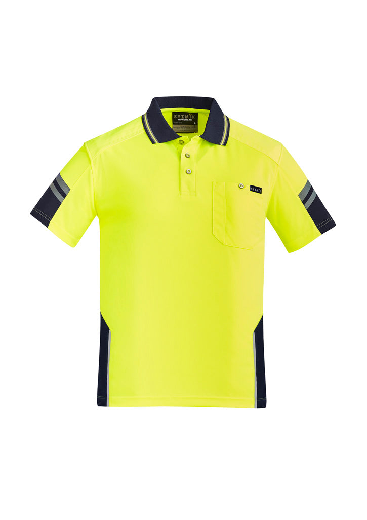 Men's Reinforced Hi-Vis Squad Polo - SYZMIK