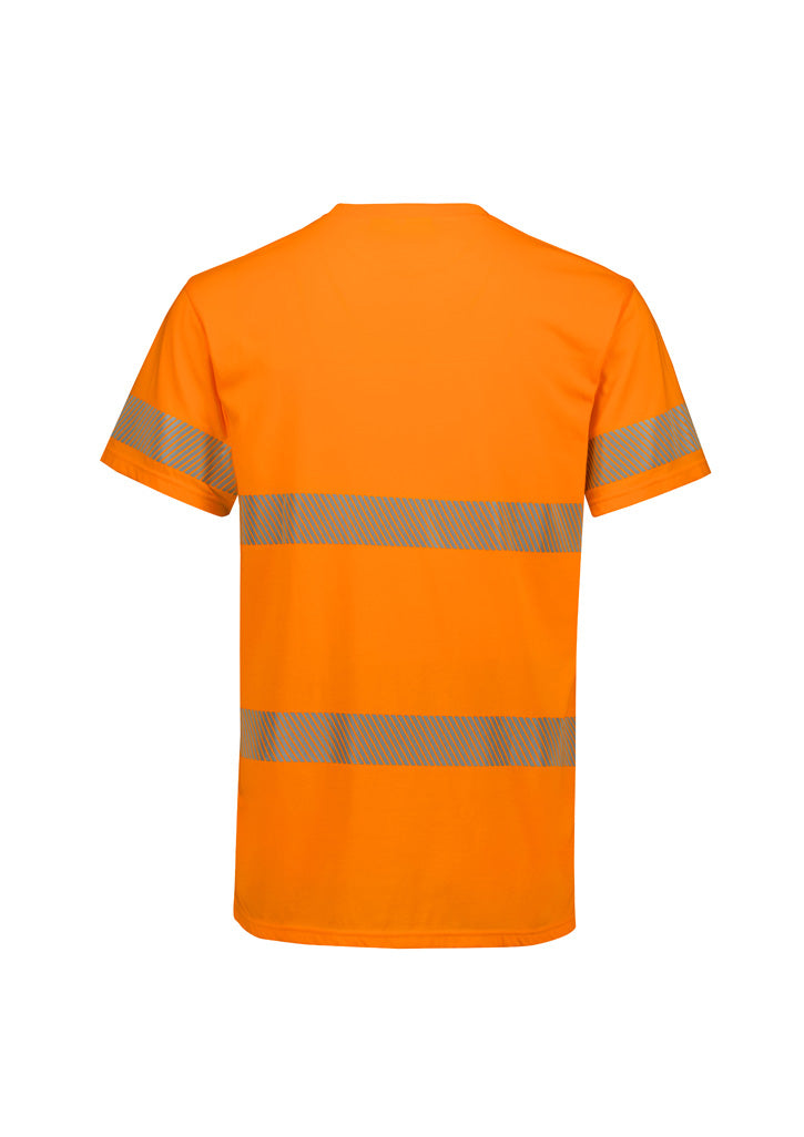 Hi Vis Segmented Tape Cotton Tee - SYZMIK