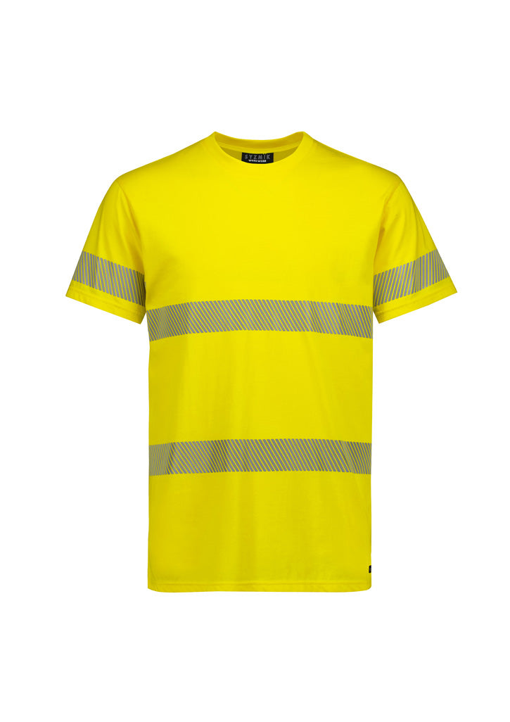 Hi Vis Segmented Tape Cotton Tee - SYZMIK