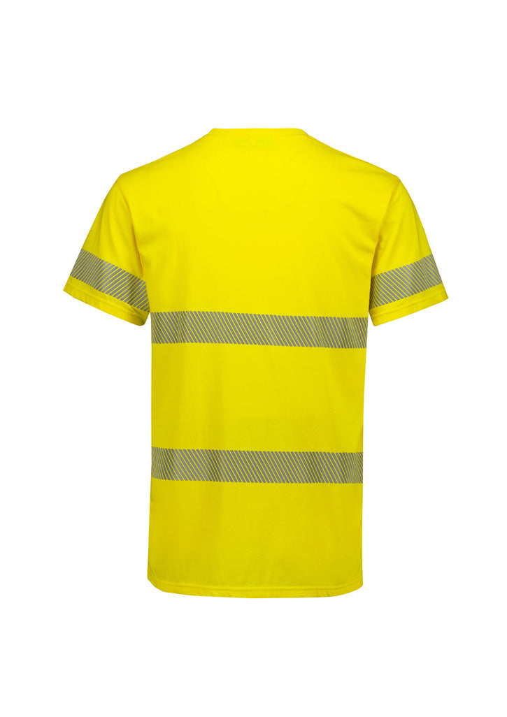 Hi Vis Segmented Tape Cotton Tee - SYZMIK