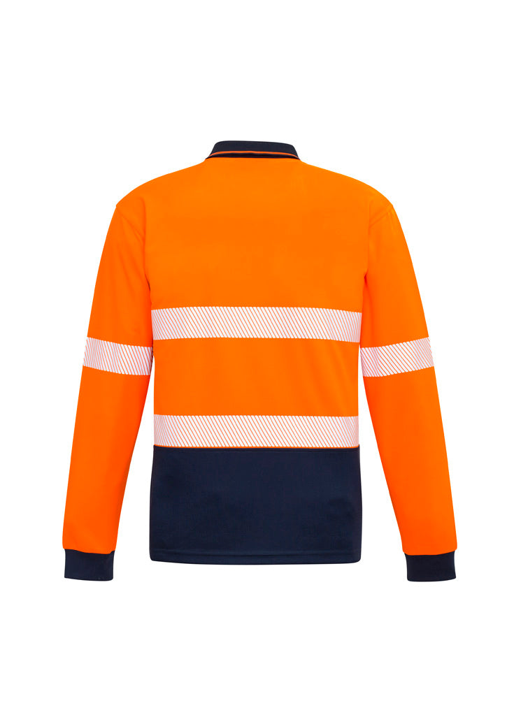 Hi Vis Segmented Tape Long Sleeve Polo - SYZMIK