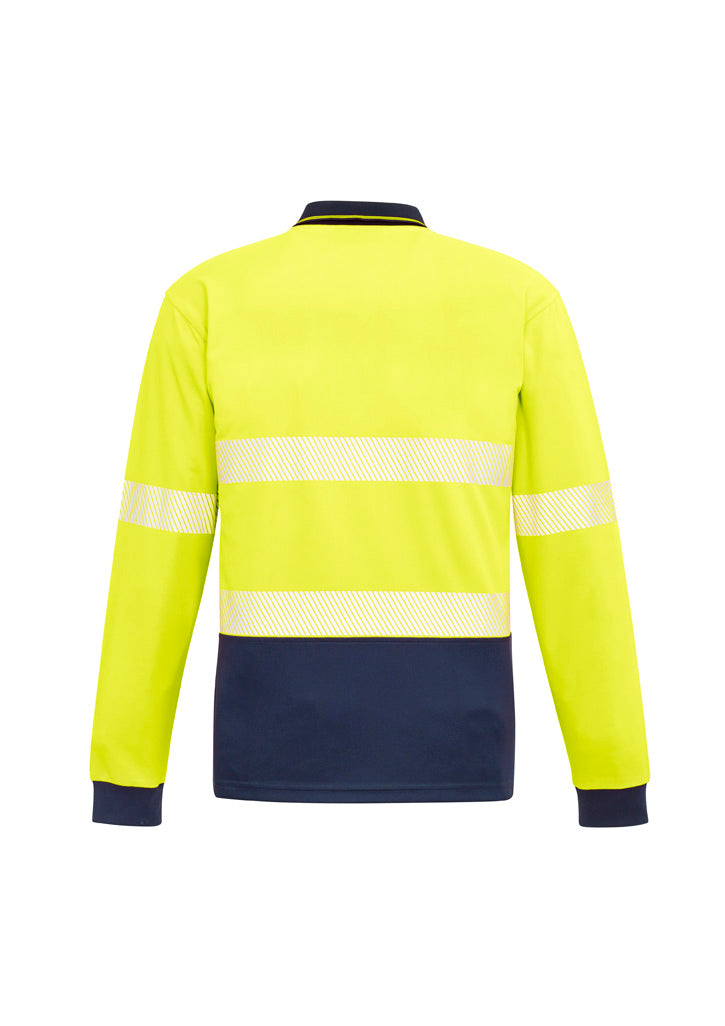Hi Vis Segmented Tape Long Sleeve Polo - SYZMIK