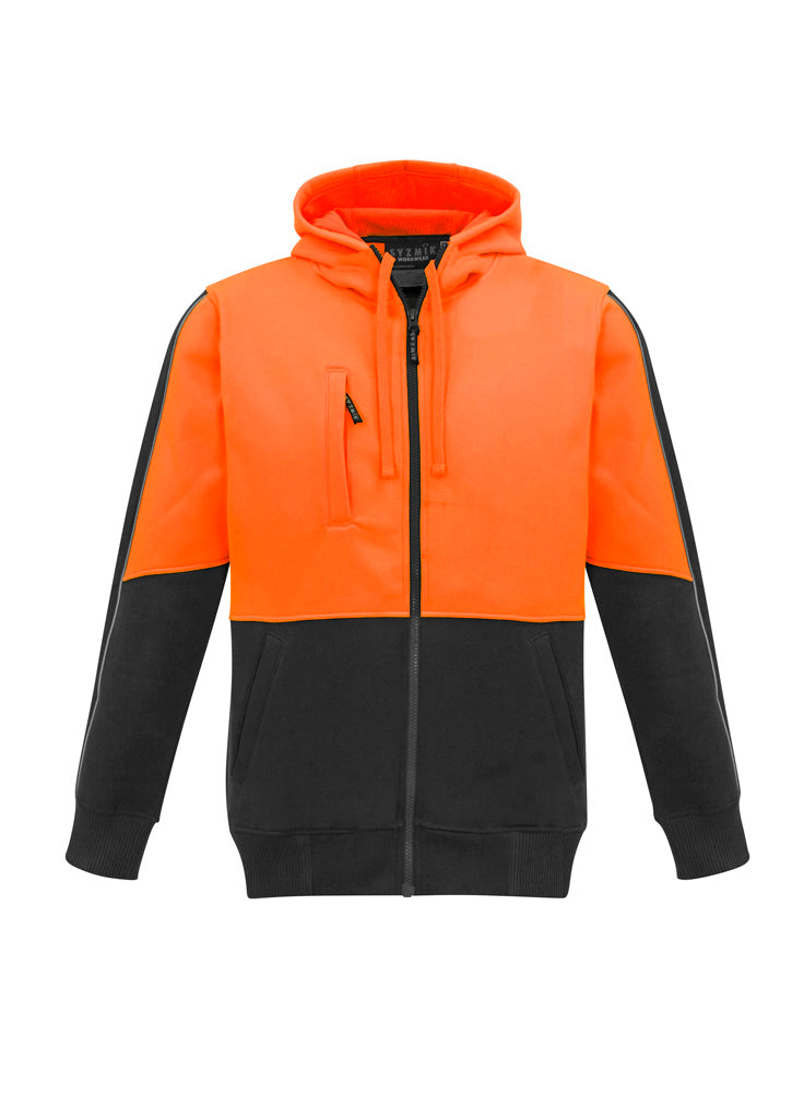 Unisex Hi Vis Full Zip Hoodie - SYZMIK