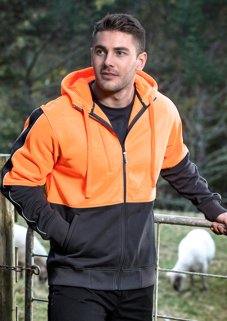 Unisex Hi Vis Full Zip Hoodie - SYZMIK