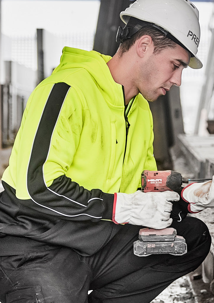 Unisex Hi Vis Full Zip Hoodie - SYZMIK