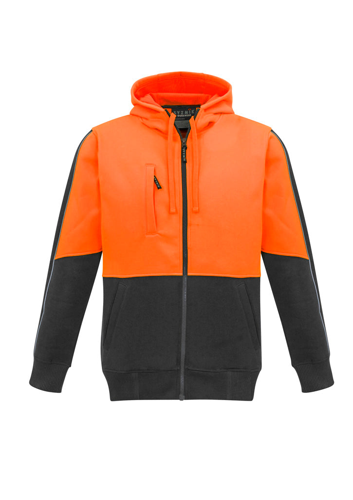 Unisex Hi Vis Full Zip Hoodie - SYZMIK