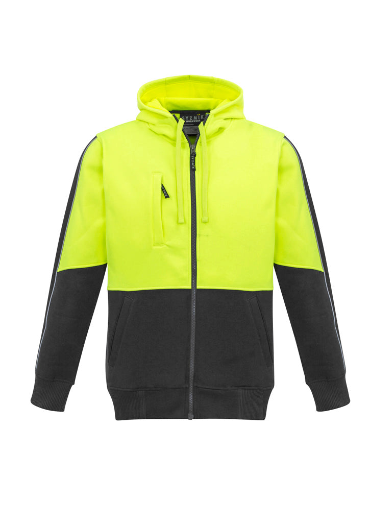 Unisex Hi Vis Full Zip Hoodie - SYZMIK