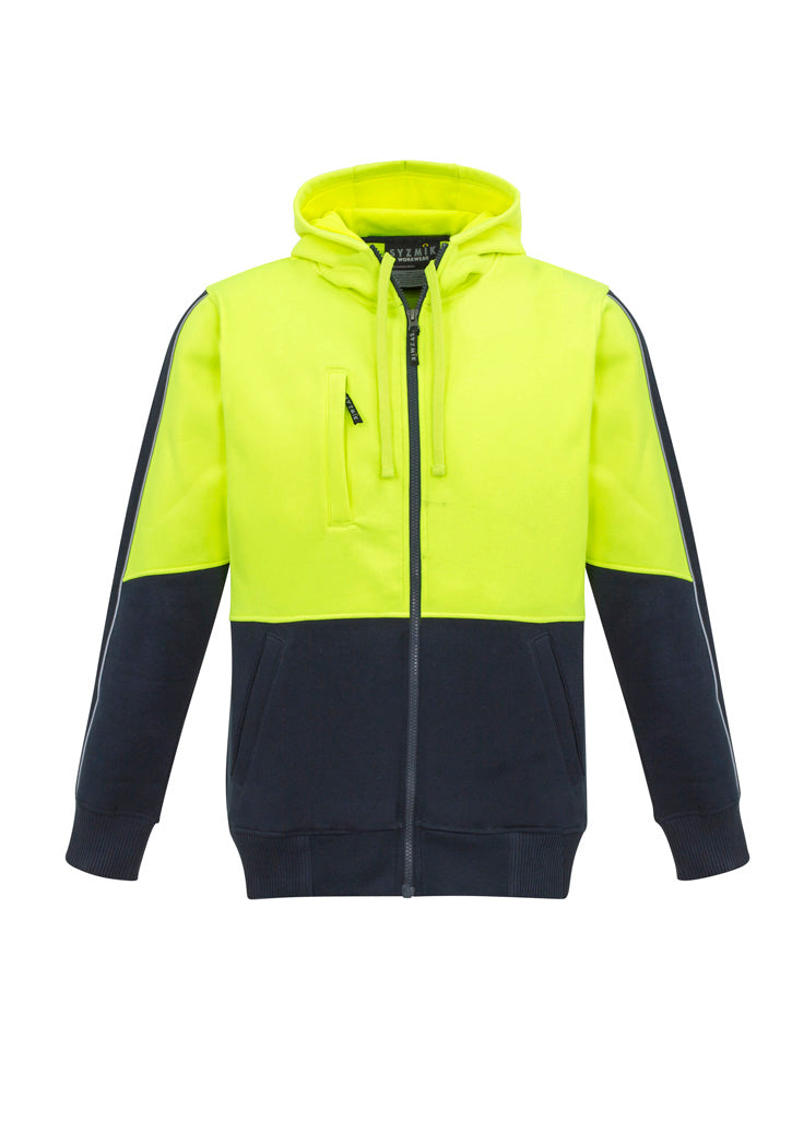 Unisex Hi Vis Full Zip Hoodie - SYZMIK