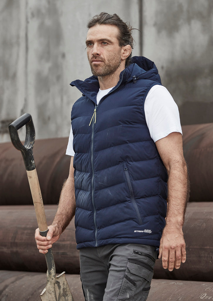 Unisex Streetworx Hooded Puffer Vest - SYZMIK