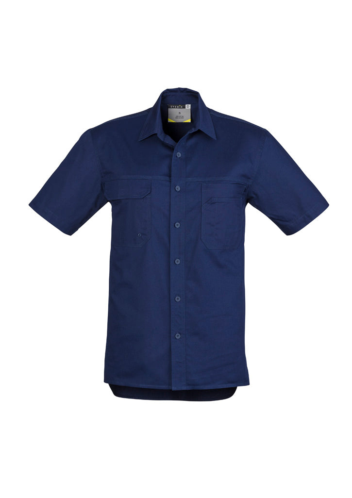 Mens Lightweight Tradie Short Sleeve Shirt - SYZMIK