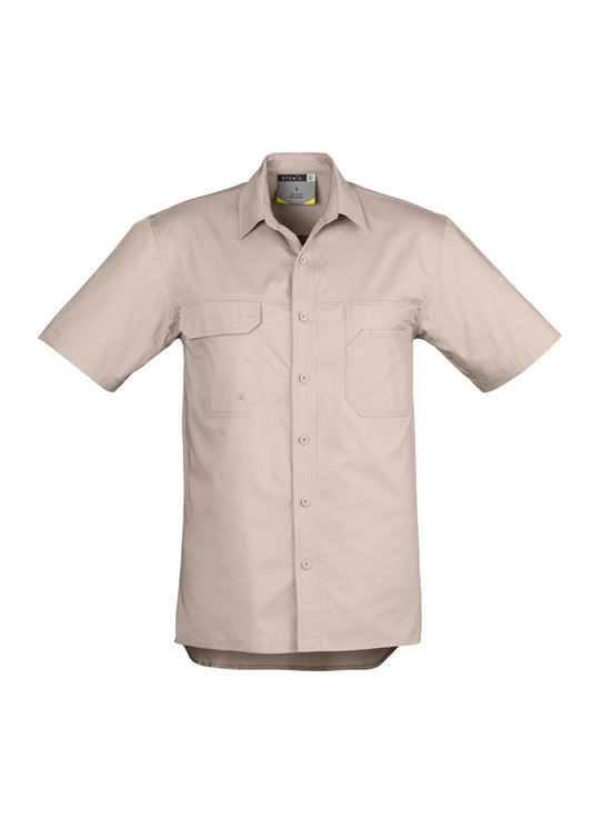 Mens Lightweight Tradie Short Sleeve Shirt - SYZMIK