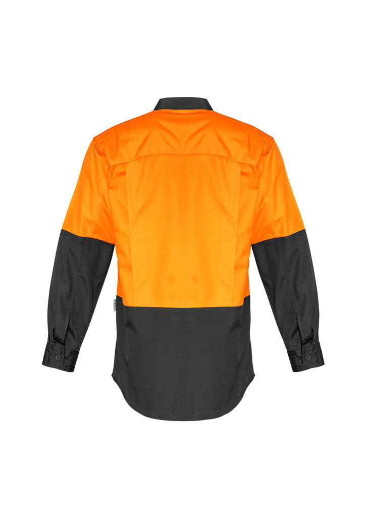 Men's Rugged Cooling Hi-Vis Long Sleeve Shirt - SYZMIK