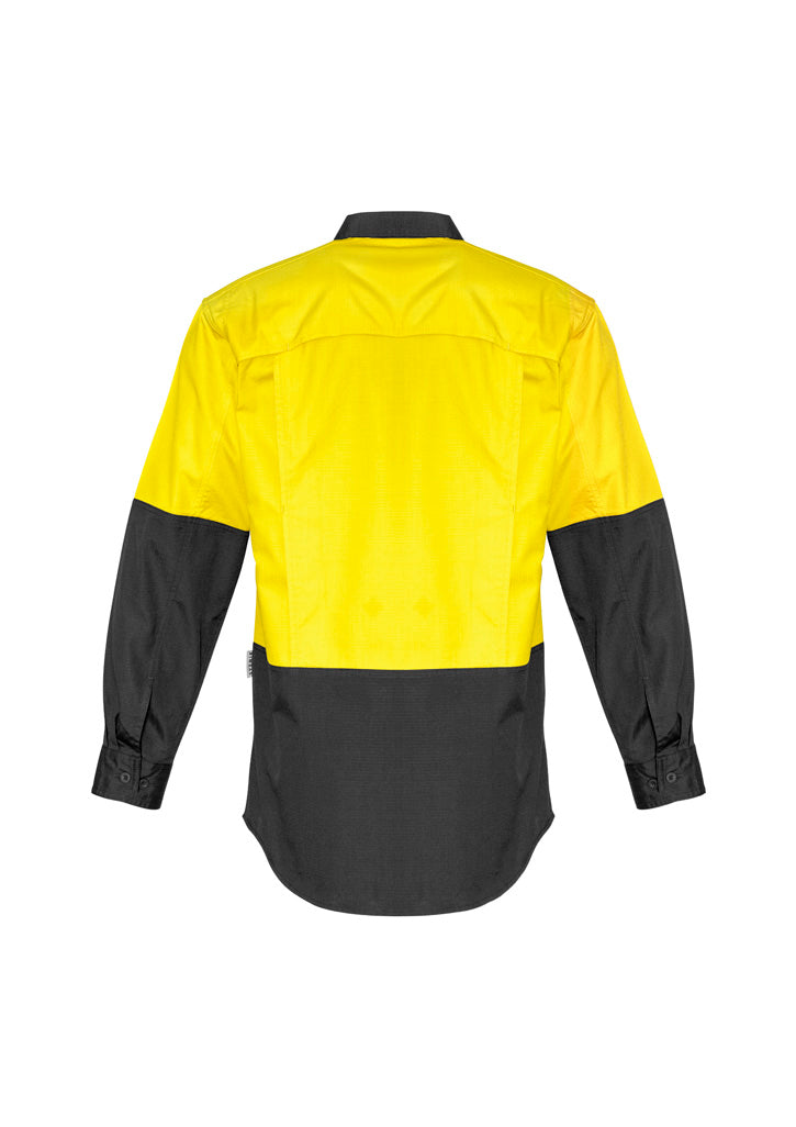 Men's Rugged Cooling Hi-Vis Long Sleeve Shirt - SYZMIK