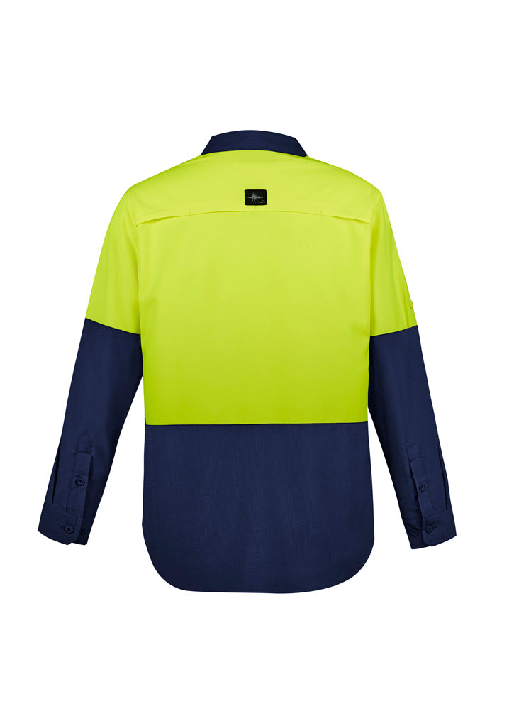 Men's Hi-Vis Outdoor Long Sleeve Shirt - SYZMIK